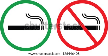 Smoking Area and No Smoking