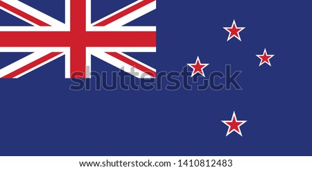 Flag of New Zealand vector illustration