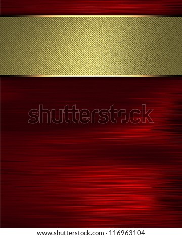 The template for the inscription. Red Background with gold nameplate for writing.