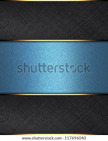 The template for the inscription. Black Background with blue nameplate for writing.