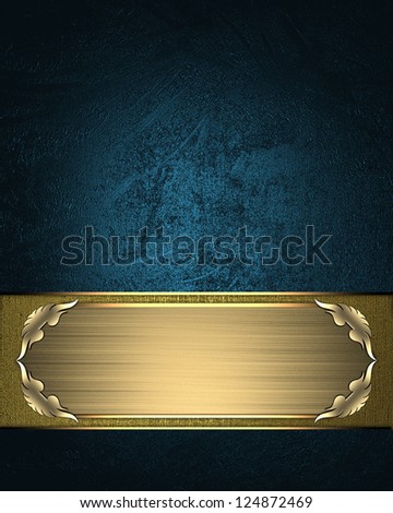 Design template - Red texture with gold name plate with gold trim