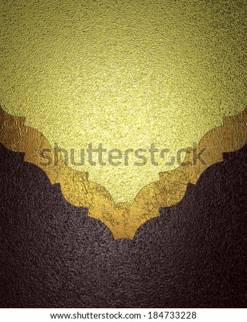 Grunge gold background with a brown texture with gold trim. Template design. website Templates