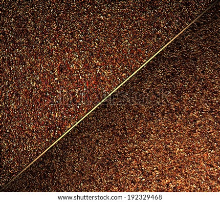 brown background with gold line. Design template. Design site