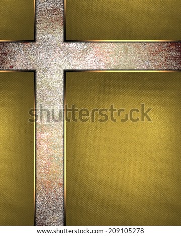 Abstract background of gold leaf with red stripes worn. Design template. Design site