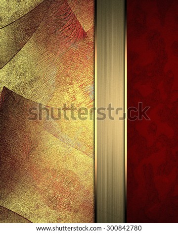 Shabby red background with gold attrition. The template for the certificate, the background for the site.