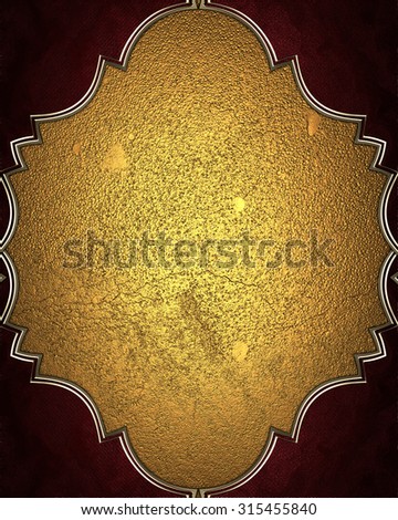 Gold Element for design. Template for design. copy space for ad brochure or announcement invitation, abstract background