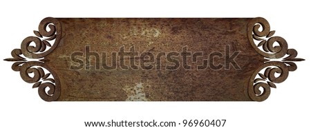 Similar – Image, Stock Photo Piece of rusty metal texture with corroded paint