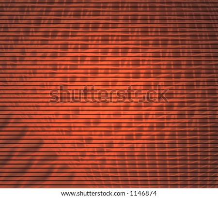 Abstract background of distorted grid behind simulated TV scan lines with slight vignette and blur