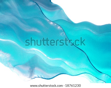 Blue flying silk