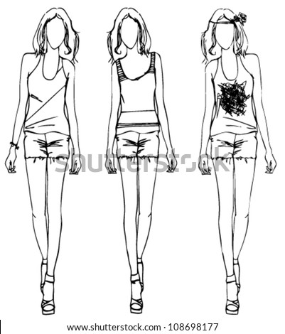 Female Mannequin Coloring Pages