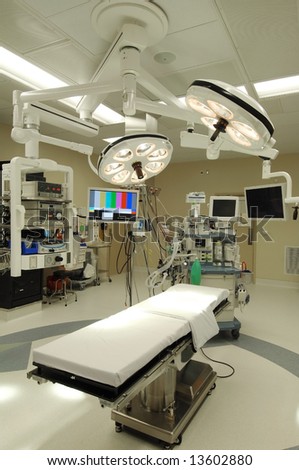 the sterile environment of an operating room
