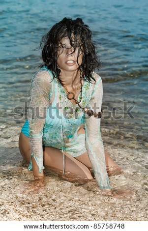 Pretty girl on the beach/Sea Beauty