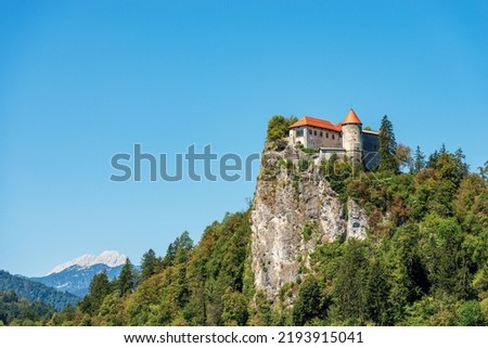 Similar – Foto Bild Mittelalterliche Burg am Bleder See in Slowenien im Herbst.