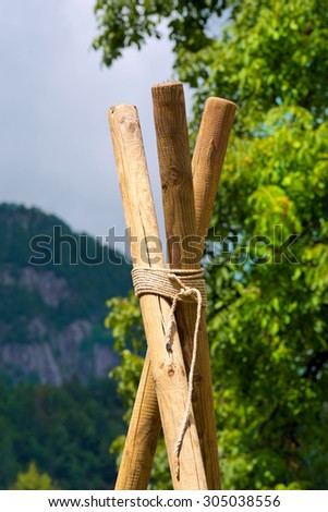 Bound to pole with rope consider, that Bound to pole with rope amusing