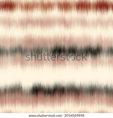 Seamless vector tie dye multicolor bleeding stripe pattern for surface print. Vector illustration. Intricate detailed texture. Ombre gradient uneven hippie faux rendering of tye die graphic motif. Сток-фото © 