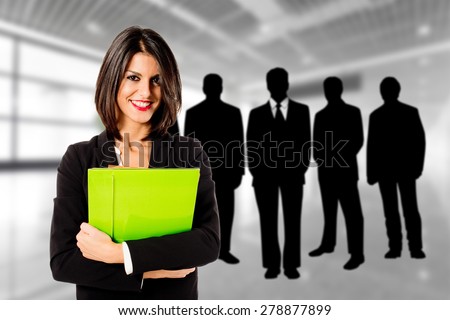 business woman team leader