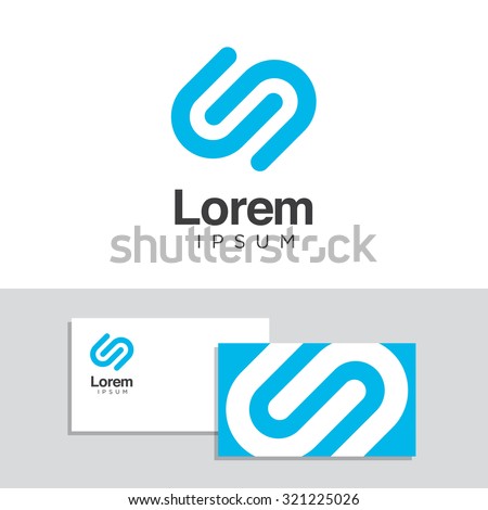 Logo design elements with business card template. Vector graphic design elements for your company logo.