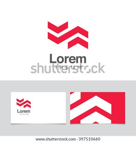 Logo design elements with business card template. Vector graphic design elements for company logo.