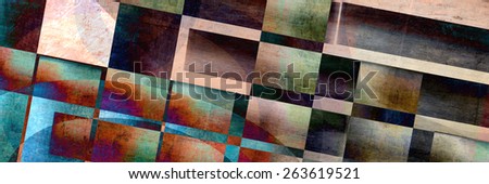 Modern and contemporary abstract painting background in a banner format.