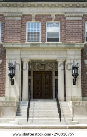 HANOVER, NEW HAMPSHIRE JUNE, 25th: Dartmouth College Administration office, Parkhurst building, Hanover, New Hampshire on June 25th, 2015.