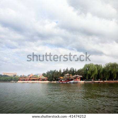 The Beihai (North-Sea) Park, a royal retreat near Forbidden City Beijing