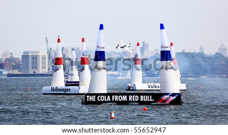 NEW YORK CITY - JUNE 19: Red Bull Air Race World Championship comes to New York Harbor, for the first time, on June 19-20, 2010 in New York..