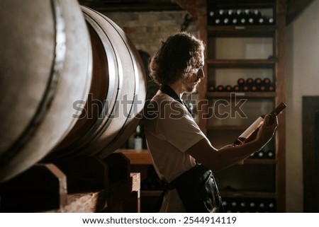 Image, Stock Photo cellar Cellar