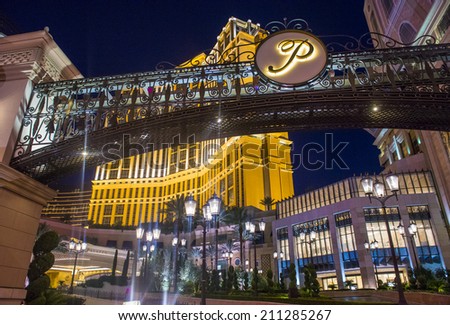 LAS VEGAS - JULY 21 : The Palazzo hotel and Casino in Las Vegas on July 21 2014. Palazzo hotel opened in 2008 and it is the tallest completed building in Las Vegas