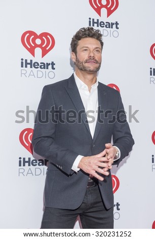 LAS VEGAS - SEP 18 : Radio/TV personality Ryan Seacrest attends the 2015 iHeartRadio Music Festival at MGM Grand Garden Arena on September 18, 2015 in Las Vegas