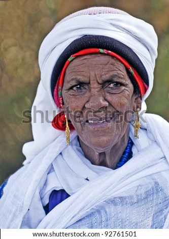 JERUSALEM - NOV 24 : Portrait of Ethiopian Jew woman during the \