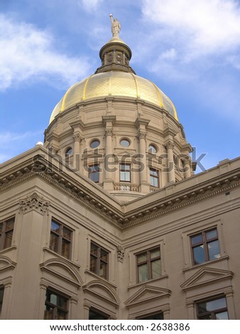 Georgia State Capitol with gold dome, Atlanta