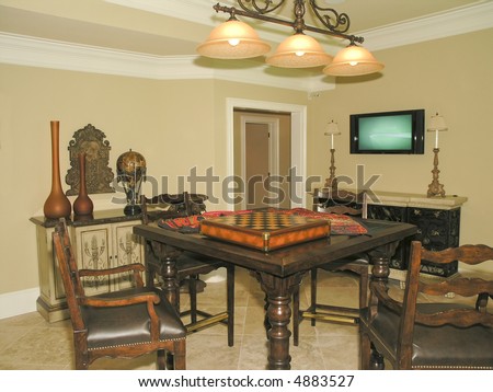 Luxury House with regal elegant game room