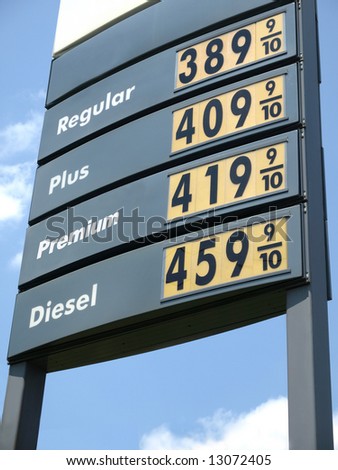 Higher Price Gas Station Sign