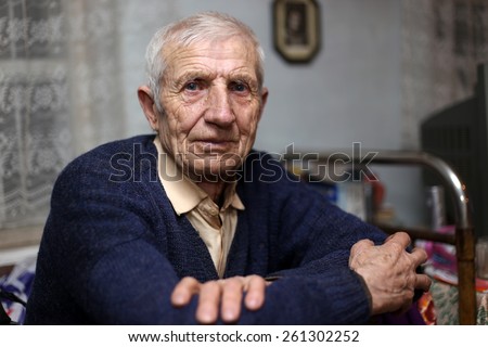 Similar – Image, Stock Photo Portrait of an old woman holding gardening tools while smiling to camera. Leisure time activities at home. Saving the planet plating plants. Planet concerns. Mature people works at home