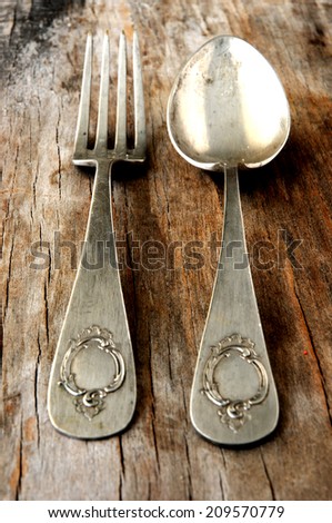 spoon and fork silverware