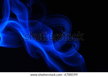 smoke with black background