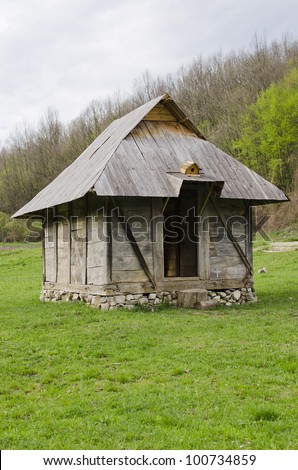 Traditional house from Serbia, Montenegro, Bosnia, Croatia and east Europe.