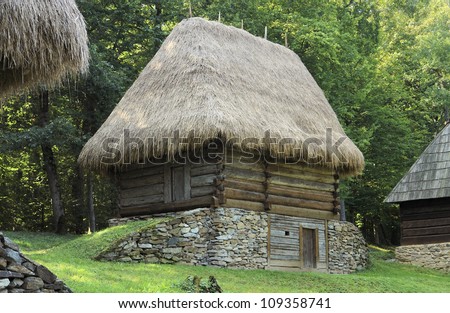some historic agricultural buildings in Romania