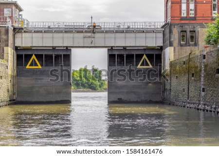 Similar – Image, Stock Photo sluice around Port of Hamburg