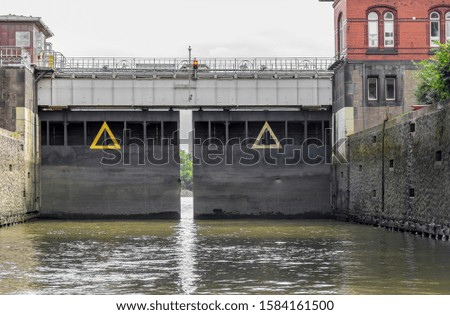 Similar – Image, Stock Photo sluice around Port of Hamburg