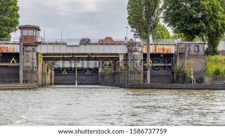 Similar – Image, Stock Photo sluice around Port of Hamburg