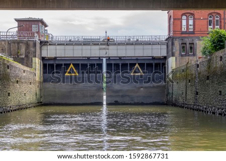 Similar – Image, Stock Photo sluice around Port of Hamburg