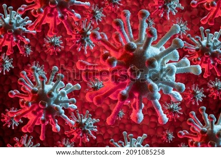 Similar – Image, Stock Photo symbolic virus infektiös