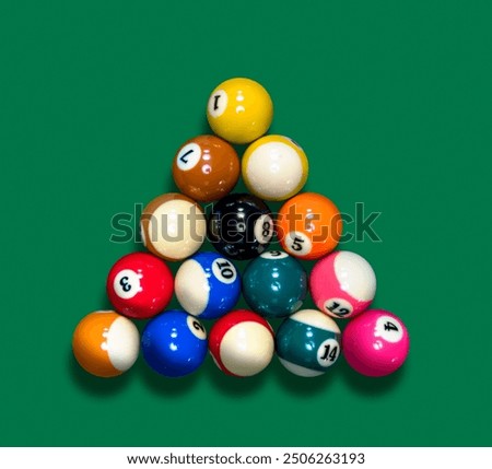 Image, Stock Photo cue sports scenery