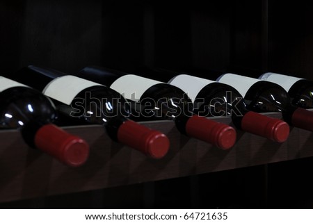 various wine bottles in a liquor store