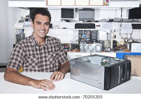Small business:  owner of a computer repair store