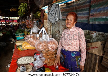 CHIN STATE, MYANMAR - JUNE 18 2015: Lady in marketplace in the recently opened for tourists Chin State Mountainous Region, Myanmar (Burma)