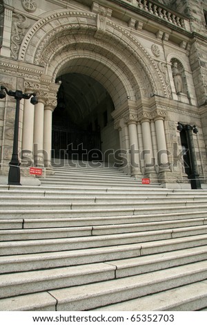 Parliament Buildings in Downtown Victoria, Vancouver Island,  BC, Canada