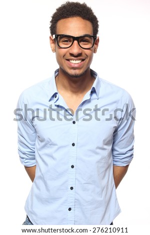 Similar – Image, Stock Photo Man of African ethnicity wrapped in a towel, in a modern bathroom