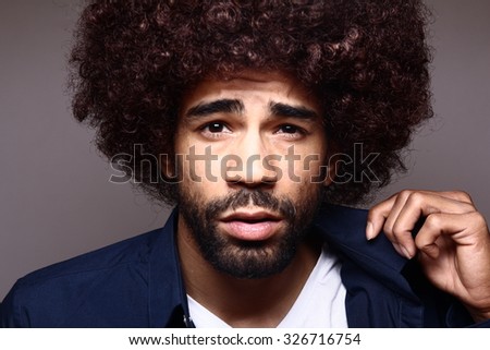 Funky afro man